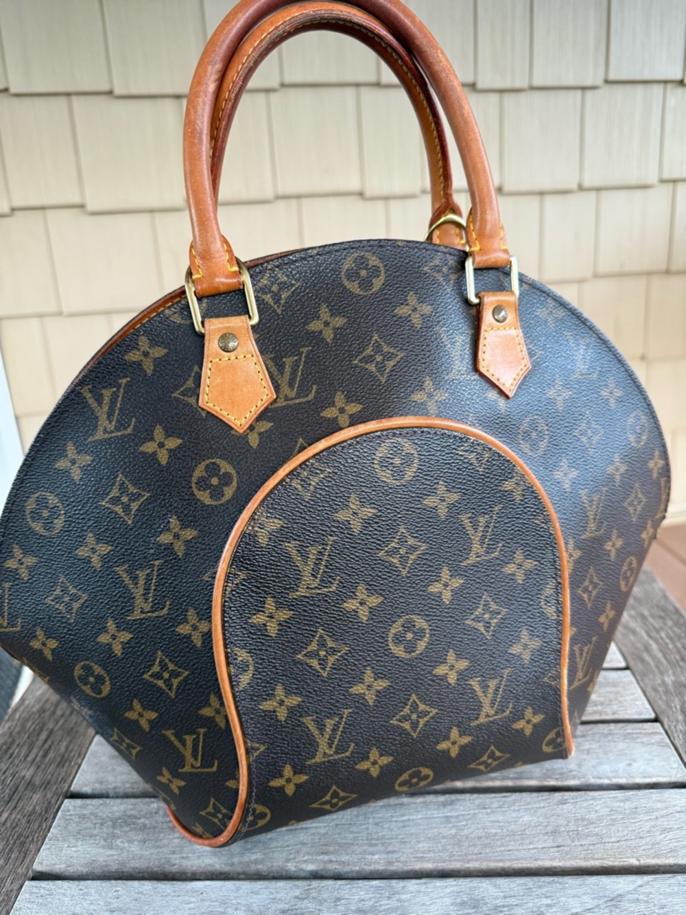 Louis Vuitton Ellipse PM Monogram Canvas Handbag Authentic Clean Interior No Key - Picture 10 of 16